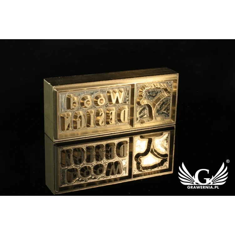 Heißprägestempel zum Prägen von Logos im Heiß- und Kaltverfahren - Matrizengröße: 60x22,3mm - CNC