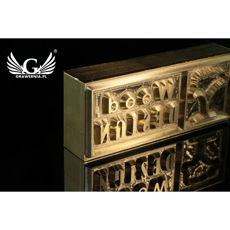 Heißprägestempel zum Prägen von Logos im Heiß- und Kaltverfahren - Matrizengröße: 60x22,3mm - CNC