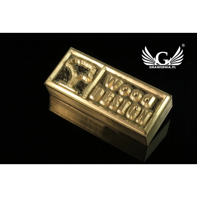 Heißprägestempel zum Prägen von Logos im Heiß- und Kaltverfahren - Matrizengröße: 60x22,3mm - CNC