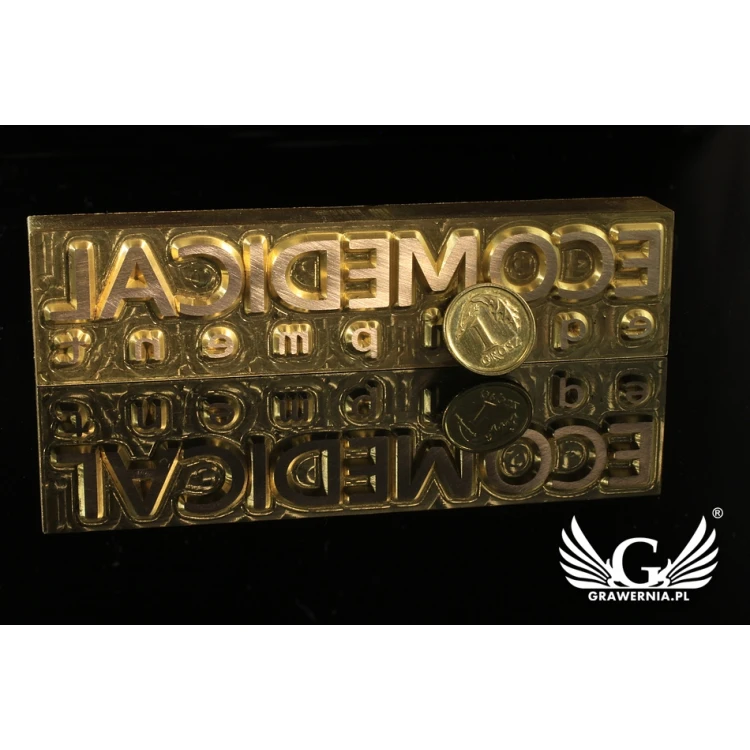 Heißprägestempel zum Prägen von Logos im Heiß- und Kaltverfahren - Matrizengröße: 105x25mm - CNC