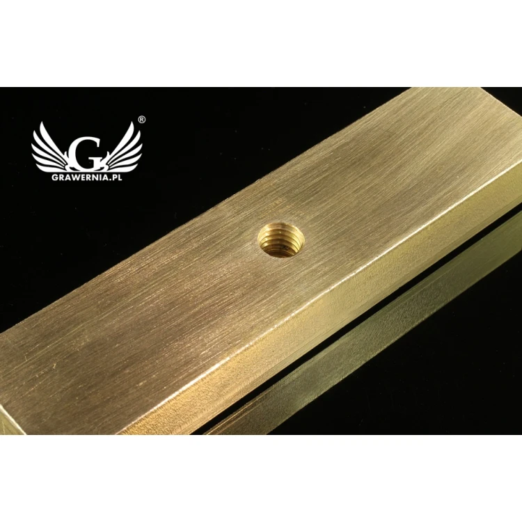 Heißprägestempel zum Prägen von Logos im Heiß- und Kaltverfahren - Matrizengröße: 105x25mm - CNC
