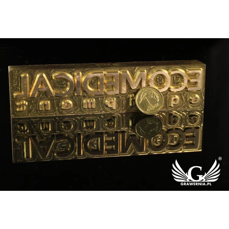 Heißprägestempel zum Prägen von Logos im Heiß- und Kaltverfahren - Matrizengröße: 105x25mm - CNC