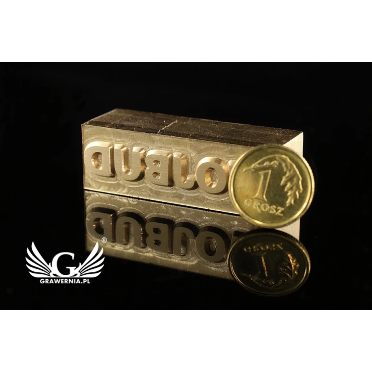 Heißprägestempel zum Prägen von Logos im Heiß- und Kaltverfahren - Matrizengröße: 41x13mm - CNC