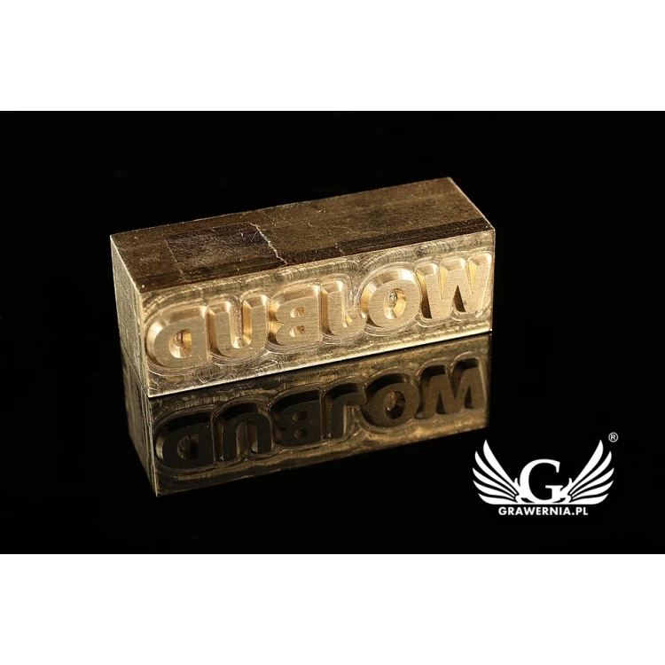 Heißprägestempel zum Prägen von Logos im Heiß- und Kaltverfahren - Matrizengröße: 41x13mm - CNC