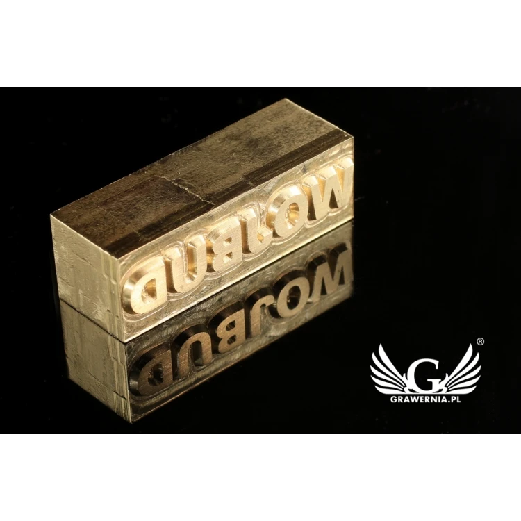 Heißprägestempel zum Prägen von Logos im Heiß- und Kaltverfahren - Matrizengröße: 41x13mm - CNC
