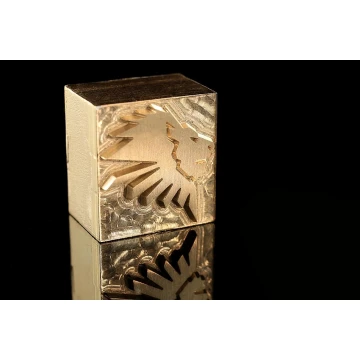 Heißprägestempel zum Prägen von Logos im Heiß- und Kaltverfahren - Matrizengröße: 20x22mm - CNC