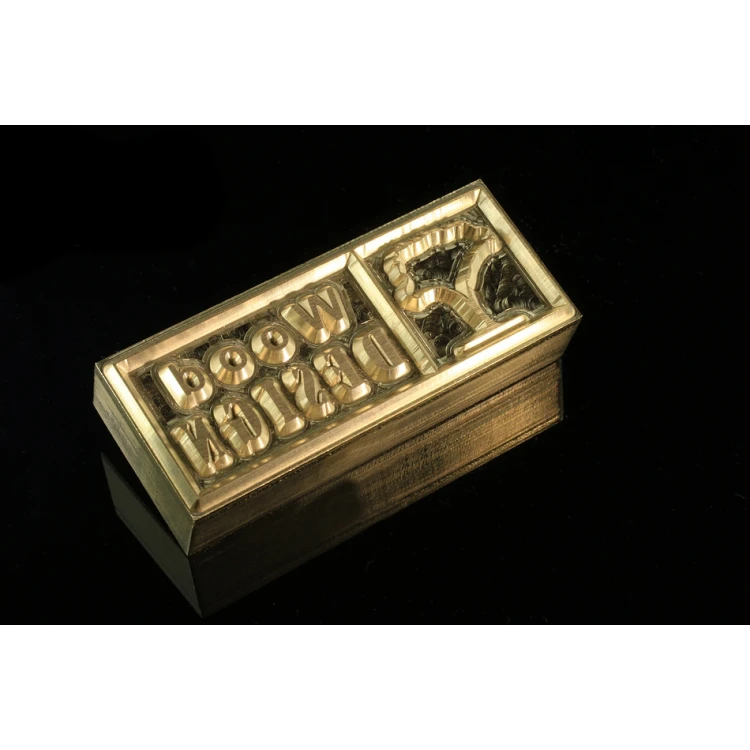 Heißprägestempel zum Prägen von Logos im Heiß- und Kaltverfahren - Matrizengröße: 60x22,3mm - CNC