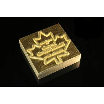 Heißprägestempel zum Prägen von Logos im Heiß- und Kaltverfahren - Matrizengröße: 52x51mm - CNC