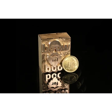 Heißprägestempel zum Prägen von Logos im Heiß- und Kaltverfahren - Matrizengröße: 26x32mm - CNC