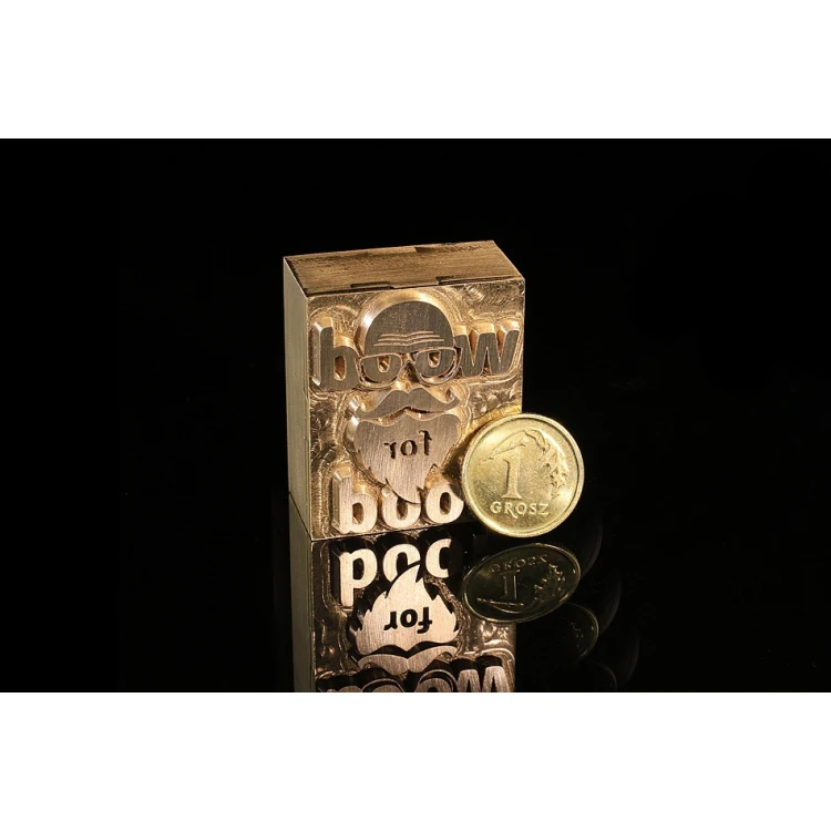 Heißprägestempel zum Prägen von Logos im Heiß- und Kaltverfahren - Matrizengröße: 26x32mm - CNC
