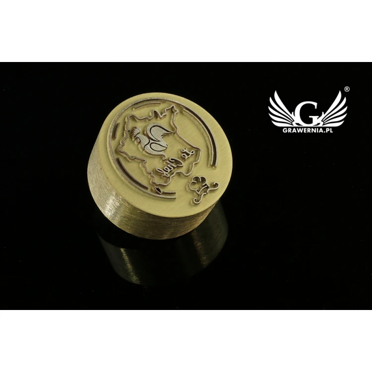 HEISSPRÄGESTEMPEL zum Brennen von Logos im Heiß- und Kaltverfahren - Matrizengröße: 22x20mm - LASER