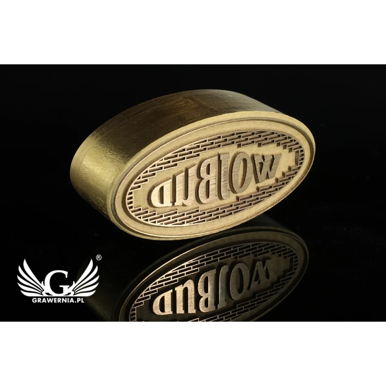 HEISSPRÄGESTEMPEL zum Brennen von Logos im Heiß- und Kaltverfahren - Matrizengröße: 40x19,55mm - LASER