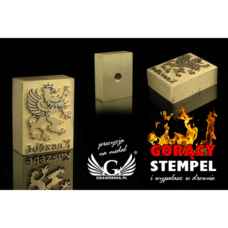 HEISSPRÄGESTEMPEL zum Brennen von Logos im Heiß- und Kaltverfahren - Matrizengröße: 40x31mm - LASER