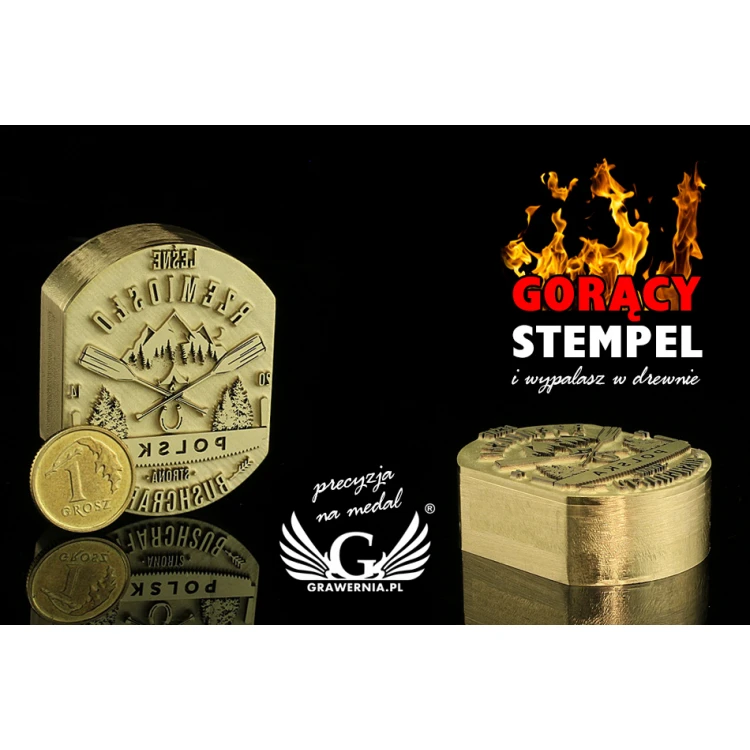 HEISSPRÄGESTEMPEL zum Brennen von Logos im Heißverfahren - Matrizengröße: 31x40mm - LASER