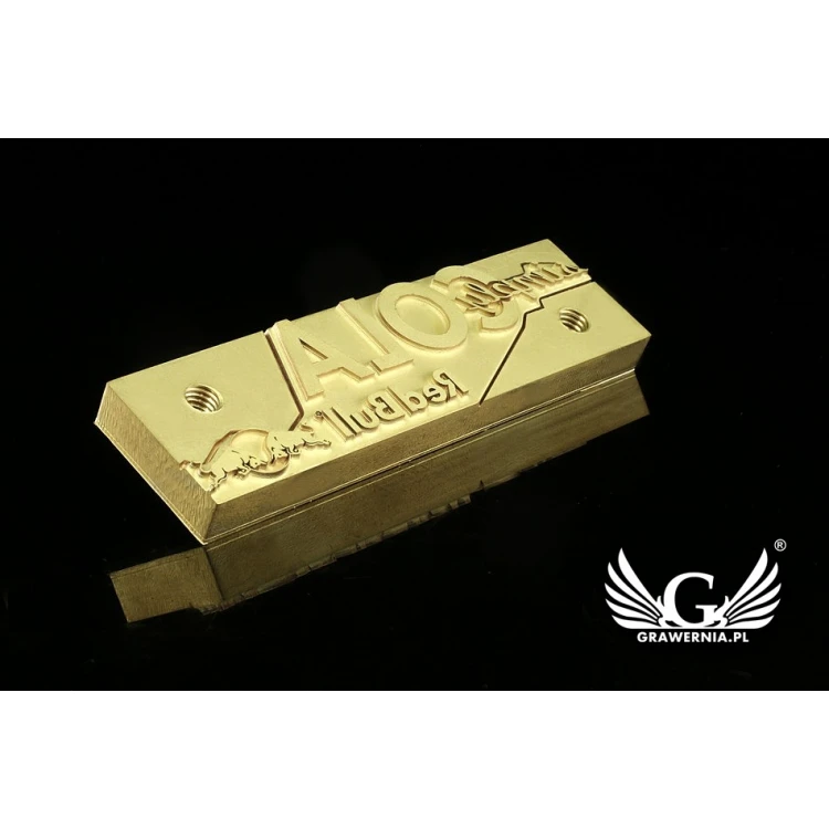HEISSPRÄGESTEMPEL zum Brennen von Logos im Heiß- und Kaltverfahren - Matrizengröße: 60,8x17,3mm oder 90,9x25,5mm - LASER