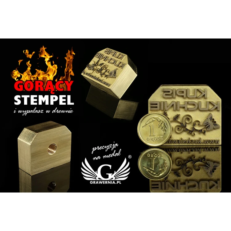 STEMPEL zum Brennen von Logos im Heißprägen - Matrizengröße: 33x27mm - LASER
