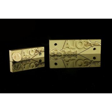 HEISSPRÄGESTEMPEL zum Brennen von Logos im Heiß- und Kaltverfahren - Matrizengröße: 60,8x17,3mm oder 90,9x25,5mm - LASER