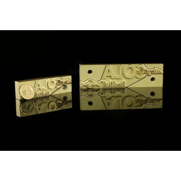 HEISSPRÄGESTEMPEL zum Brennen von Logos im Heiß- und Kaltverfahren - Matrizengröße: 60,8x17,3mm oder 90,9x25,5mm - LASER