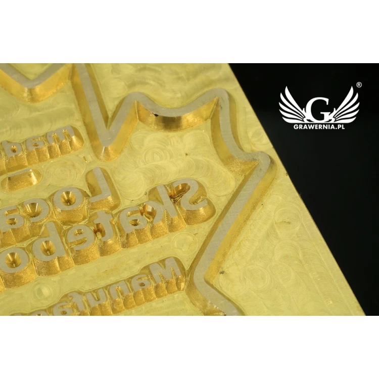Heißprägestempel zum Prägen von Logos im Heiß- und Kaltverfahren - Matrizengröße: 52x51mm - CNC