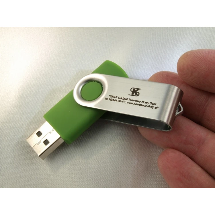 TWISTER PENDRIVE 8GB USB 2.0 mit Ihrem Logo oder beliebigem lasergegraviertem Text