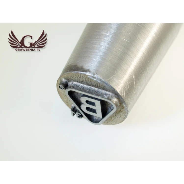 Gravur von Stahlstempeln - erhabene Gravur - Durchmesser 15mm