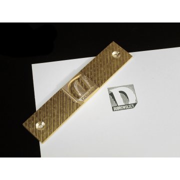 HOT STAMPING - Matrize/Siegel für das Prägen von Logos im Heiß- und Kaltverfahren - Matrizengröße: 149x31mm - CNC