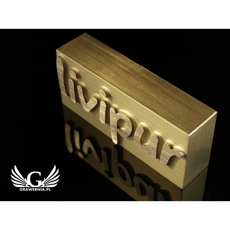 HOTSTAMP - Matrize / Siegel zum Prägen von Logos im Heiß- und Kaltverfahren - Matrizengröße: 57x25mm