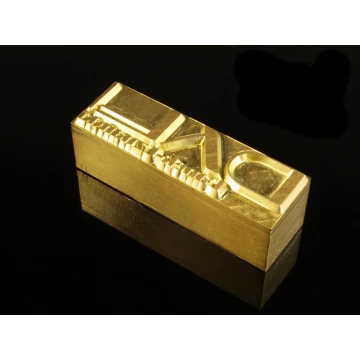 HOTSTAMP - Matrize/Siegel für das Prägen von Logos im Heiß- und Kaltverfahren - Matrizengröße: 47x15mm - CNC