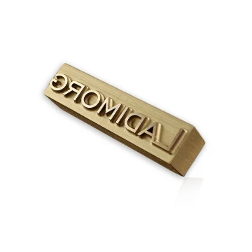 HOTSTAMP - Matrize / Siegel zum Prägen von Logos im Heiß- und Kaltverfahren - Matrizengröße: 52x12mm