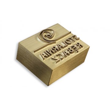 HOTSTAMP - Matrize / Siegel zum Prägen von Logos im Heiß- und Kaltverfahren - Matrizengröße: 34x27mm