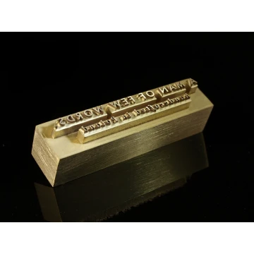 HOTSTAMP - Matrize/Siegel zum Prägen von Logos im Heiß- und Kaltverfahren - Matrizengröße: 50x12mm - CNC und LASER