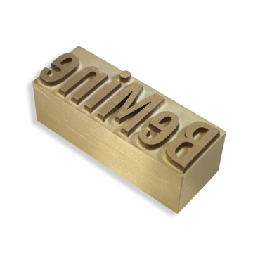 HOTSTAMP - Matrize / Siegel zum Prägen von Logos im Heiß- und Kaltverfahren - Matrizengröße: 42x15,6mm