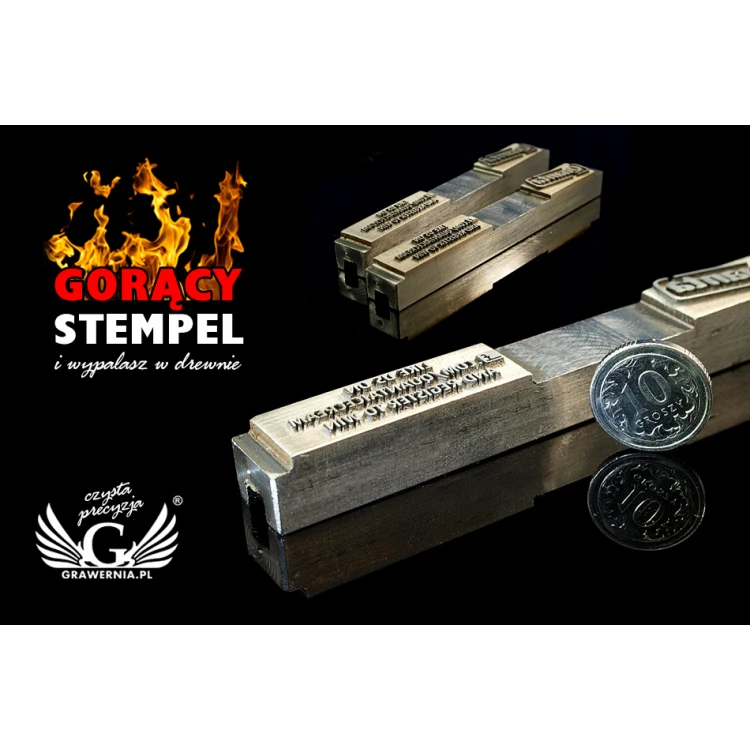 HOTSTAMP - Matrize / Stahlsiegel zum Heißprägen eines Logos