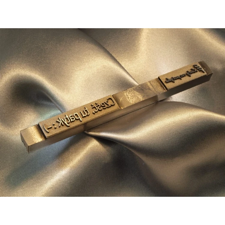 HOTSTAMP - Matrize / Stahlsiegel zum Heißprägen eines Logos