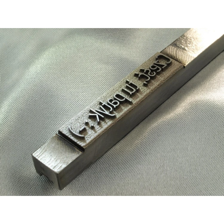 HOTSTAMP - Matrize / Stahlsiegel zum Heißprägen eines Logos