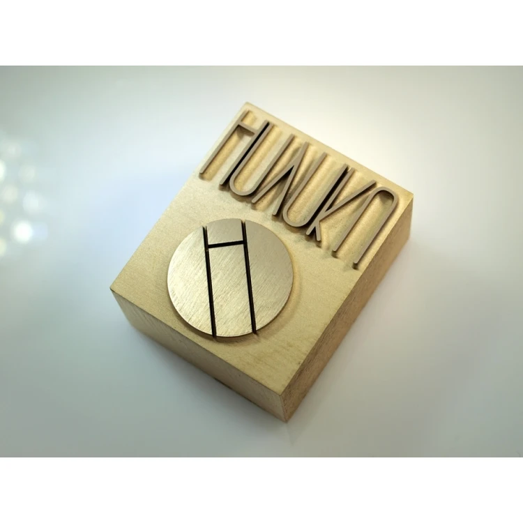 HOTSTAMP - Messingprägestempel / Siegel für Heißprägung des Logos - Abmessungen: 30x25mm