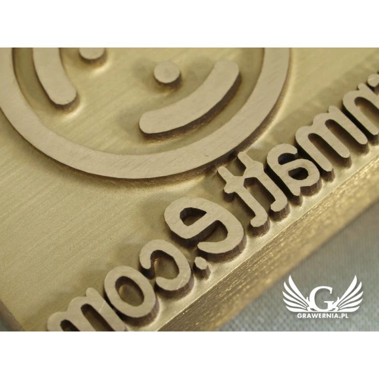 HOTSTAMP - Matrize / Siegel zum Prägen von Logos in Holz mit Hitze - Abmessungen: 45x35mm