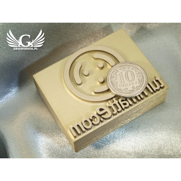 HOTSTAMP - Matrize / Siegel zum Prägen von Logos in Holz mit Hitze - Abmessungen: 45x35mm
