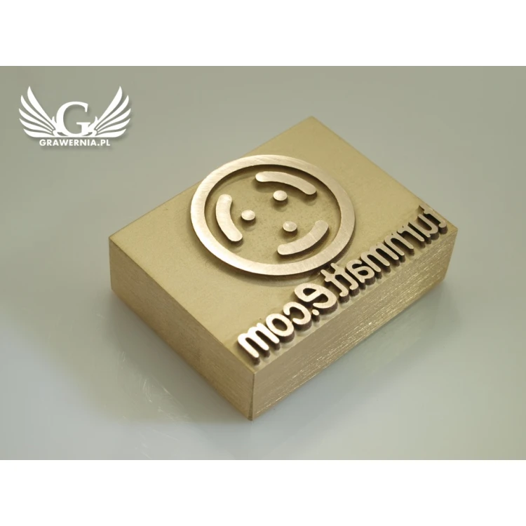 HOTSTAMP - Matrize / Siegel zum Prägen von Logos in Holz mit Hitze - Abmessungen: 45x35mm