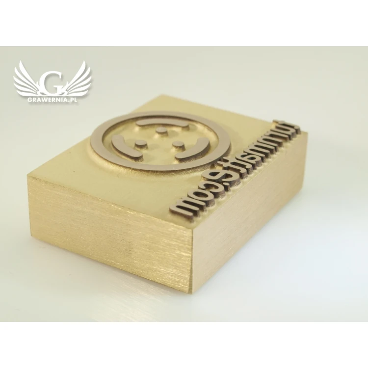 HOTSTAMP - Matrize / Siegel zum Prägen von Logos in Holz mit Hitze - Abmessungen: 45x35mm