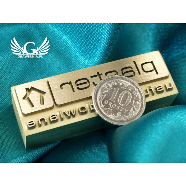 HOTSTAMP - Matrize/Siegel zum Prägen von Logos in Holz mit Hitze - Abmessungen: 50x16,5mm