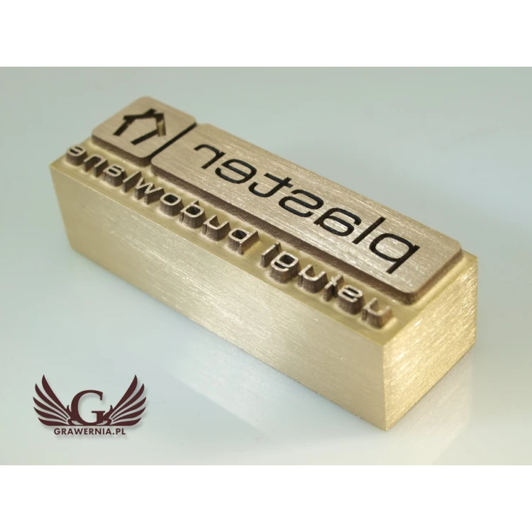 HOTSTAMP - Matrize/Siegel zum Prägen von Logos in Holz mit Hitze - Abmessungen: 50x16,5mm