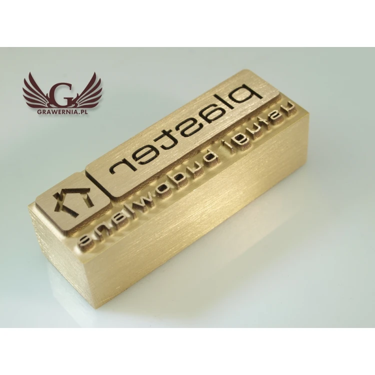 HOTSTAMP - Matrize/Siegel zum Prägen von Logos in Holz mit Hitze - Abmessungen: 50x16,5mm