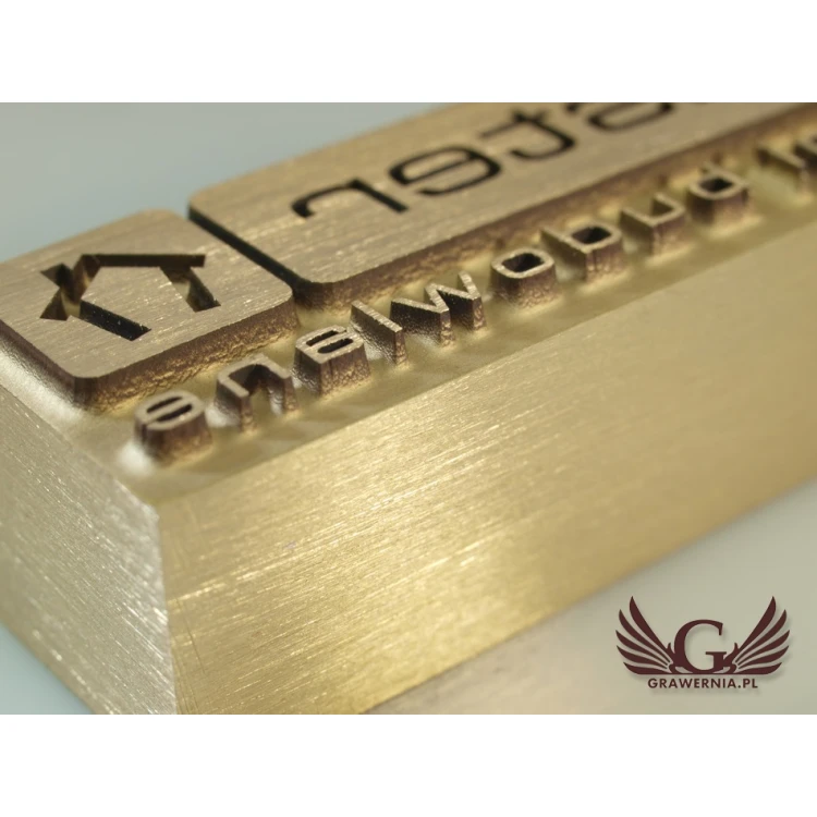 HOTSTAMP - Matrize/Siegel zum Prägen von Logos in Holz mit Hitze - Abmessungen: 50x16,5mm