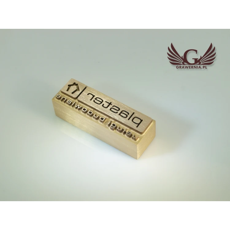 HOTSTAMP - Matrize/Siegel zum Prägen von Logos in Holz mit Hitze - Abmessungen: 50x16,5mm