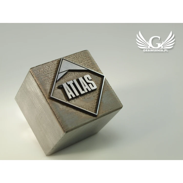 HOTSTAMP - Matrize / Stahlsiegel zum Prägen von Logos im Heißprägeverfahren - Abmessungen: 25x25mm