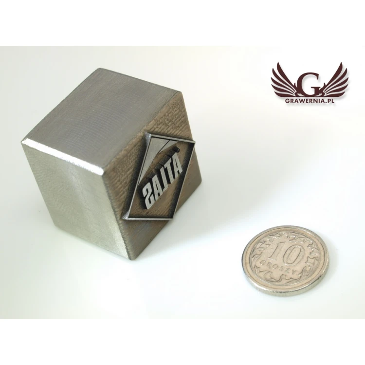 HOTSTAMP - Matrize / Stahlsiegel zum Prägen von Logos im Heißprägeverfahren - Abmessungen: 25x25mm