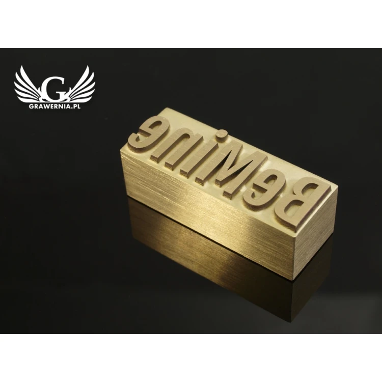HOTSTAMP - Matrize / Siegel zum Prägen von Logos im Heiß- und Kaltverfahren - Matrizengröße: 42x15,6mm