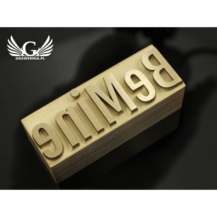 HOTSTAMP - Matrize / Siegel zum Prägen von Logos im Heiß- und Kaltverfahren - Matrizengröße: 42x15,6mm