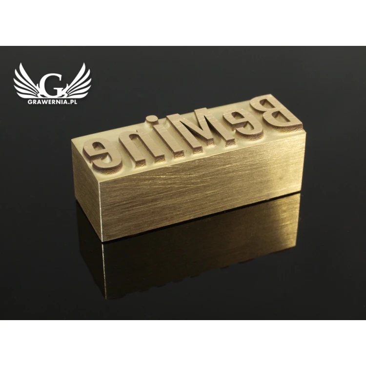 HOTSTAMP - Matrize / Siegel zum Prägen von Logos im Heiß- und Kaltverfahren - Matrizengröße: 42x15,6mm